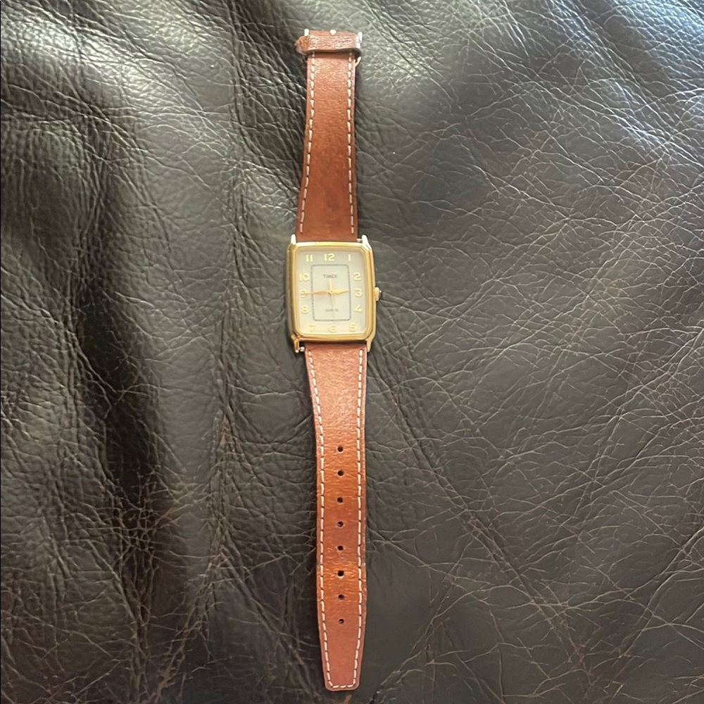Timex Brown and Gold Classic Watch